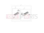 Triumph 2016 BONNEVILLE T100 Front Footrest, Pair