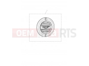 Triumph 2020 STREET SCRAMBLER Clutch Badge, Ribbed, Brushed