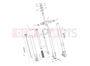 TRIUMPH SCRAMBLER 1200 XC Front Forks & Lower Yoke