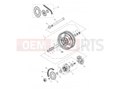 TRIUMPH SPEEDMASTER EFI Rear Wheel 469051