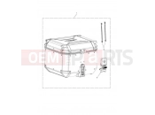 Triumph 2021 TIGER 900 GT Top Box, Aluminium, Black