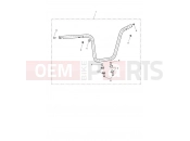TRIUMPH BONNEVILLE BOBBER Handlebar, High, Chrome
