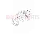 Rear Brake Caliper & Disc - Triumph AMERICA CARBS 2002