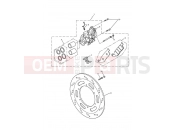 TRIUMPH AMERICA CARBS Front Brake Caliper & Disc