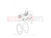 Front Brake Caliper & Discs - Triumph TIGER 955i 198875 > 2005