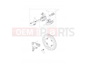 Triumph 2013 Tiger 1050 Rear Brake Caliper & Disc