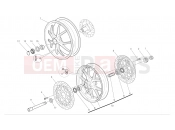 DUCATI Monster 1100 Front and rear wheels