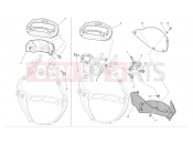 DUCATI Monster 1100 Instrument panel - headlight fairing