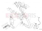 DUCATI 2022 Scrambler 1100 Dark Pro EXHAUSRT PIPE ASSY