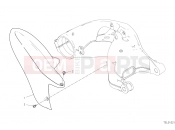 DUCATI 2023 Hypermotard 950 RVE REAR MUDGUARD