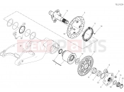 DUCATI 2023 Hypermotard 950 REAR WHEEL SPINDLE