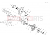 DUCATI 2023 Panigale V4 SP2 REAR WHEEL SPINDLE