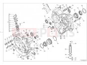 DUCATI 2017 Multistrada 1200 Pikes Peak HALF-CRANKCASES PAIR [MOD:MS1200PP]