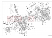 DUCATI 2021 Hypermotard 950 HALF-CRANKCASES PAIR [MOD:HYM 950]