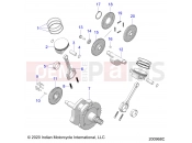 INDIAN CHIEFTAIN STANDARD 111 (R01) (N21TCBAA) ENGINE | ENGINE, PISTON and CRANKSHAFT - N21TCBAA ALL OPTIONS (200968C)