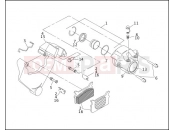 REAR BRAKE CALIPER - Harley-Davidson FLHTC SIDECAR - SIDECAR FOR FLHTC 1991