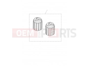 TRIUMPH Scrambler 1200 XE Valve Cap Kit, Laser Etch