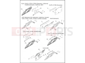 LICENSE PLATE BRACKETS - Harley-Davidson TOURING ROAD GLIDE - FLTRX 2021