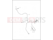 Harley-Davidson 2017 TOURING ROAD GLIDE  - FLTRX BRAKE LINE, FRONT - NON-ABS