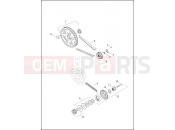 Harley-Davidson 2017 TRIKE TRI GLIDE ULTRA  - FLHTCUTG BELT, CHAINS AND SPROCKETS