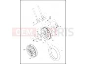 Harley-Davidson 2014 VRSC V-ROD MUSCLE  - VRSCF WHEELS, FRONT