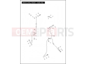 Harley-Davidson 2012 DYNA DYNA WIDE GLIDE  - FXDWG 103 BRAKE LINES, FRONT - NON-ABS