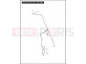 Harley-Davidson 2012 TOURING ULTRA CLASSIC  - FLHTCU BRAKE LINE, FRONT - NON-ABS