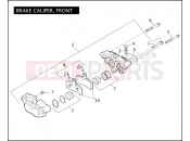 BRAKE CALIPER, FRONT - Harley-Davidson CVO SOFTAIL CONVERTIBLE - FLSTSE2 2011
