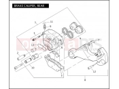 BRAKE CALIPER, REAR - Harley-Davidson CVO SOFTAIL CONVERTIBLE - FLSTSE2 2011