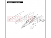LICENSE PLATE BRACKET - Harley-Davidson CVO SOFTAIL CONVERTIBLE - FLSTSE2 2011