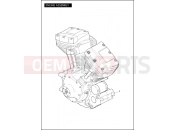 Harley-Davidson 2011 SOFTAIL BLACKLINE  - FXS ENGINE ASSEMBLY - TWIN CAM 96â¢