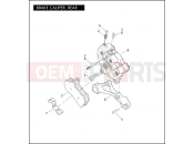 Harley-Davidson 2011 TOURING ULTRA CLASSIC  - FLHTCU BRAKE CALIPER, REAR