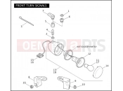 Harley-Davidson 2010 DYNA DYNA SUPER GLIDE  - FXD FRONT TURN SIGNALS