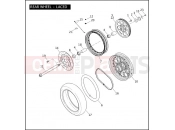 Harley-Davidson 2010 DYNA DYNA SUPER GLIDE CUSTOM  - FXDC REAR WHEEL - LACED