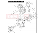 Harley-Davidson 2010 DYNA DYNA FAT BOB  - FXDF FRONT WHEEL - CAST & SLOTTED