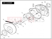 HARLEY-DAVIDSON DYNA WIDE GLIDE  - FXDWG AIR CLEANER