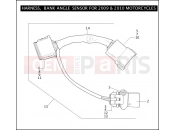 HARLEY-DAVIDSON ULTRA SIDECAR  - TLEU HARNESS, BANK ANGLE SENSOR FOR 2009 & 2010 MOTORCYCLES