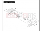 HARLEY-DAVIDSON ULTRA SIDECAR  - TLEU SIDECAR TAIL LAMP