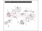 HARLEY-DAVIDSON ELECTRA GLIDE CLASSIC  - FLHTC INSTRUMENTS - FLHT, FLHTC, FLHTCU, FLHTK & FLHX