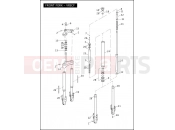 Harley-Davidson 2010 VRSC VRSCAW V-ROD  - VRSCAW FRONT FORK - VRSCF