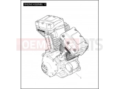 Harley-Davidson 2009 CVO/CUSTOM CVO ROAD GLIDE  - FLTRSE3 ENGINE ASSEMBLY