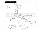 Harley-Davidson 2009 DYNA DYNA SUPER GLIDE  - FXD FRONT TURN SIGNALS