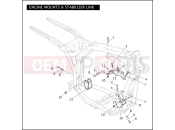 Harley-Davidson 2009 DYNA DYNA FAT BOB  - FXDF ENGINE MOUNTS & STABILIZER LINK