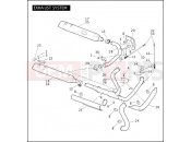 Harley-Davidson 2009 TOURING ELECTRA GLIDE STANDARD  - FLHT EXHAUST SYSTEM