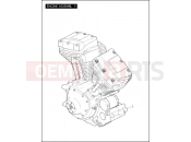 Harley-Davidson 2008 SOFTAIL CROSS BONES  - FLSTSB ENGINE ASSEMBLY - TWIN CAM 96â¢