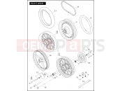 Harley-Davidson 2008 SOFTAIL SOFTAIL CUSTOM  - FXSTC FRONT WHEEL (2 OF 2)