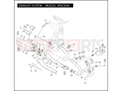 EXHAUST SYSTEM - VRSCDX, VRSCDXA - Harley-Davidson VRSCAW W/ABS - VRSCAWA 105 2008