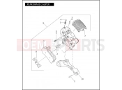 Harley-Davidson 2008 VRSC VRSCD NIGHT ROD  - VRSCD REAR BRAKE CALIPER