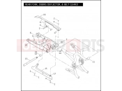 Harley-Davidson 2008 VRSC VRSCDA NIGHT ROD W/ABS  - VRSCDA REAR FORK, DEBRIS DEFLECTOR, & BELT GUARD