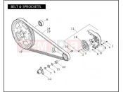 BELT & SPROCKETS - Harley-Davidson VRSCDX NIGHT ROD SPECIAL - VRSCDX 2008